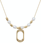 Freshwater Pearls & CZ Necklace
