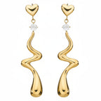 Liquid Metal WaterDrop Dangle Earrings