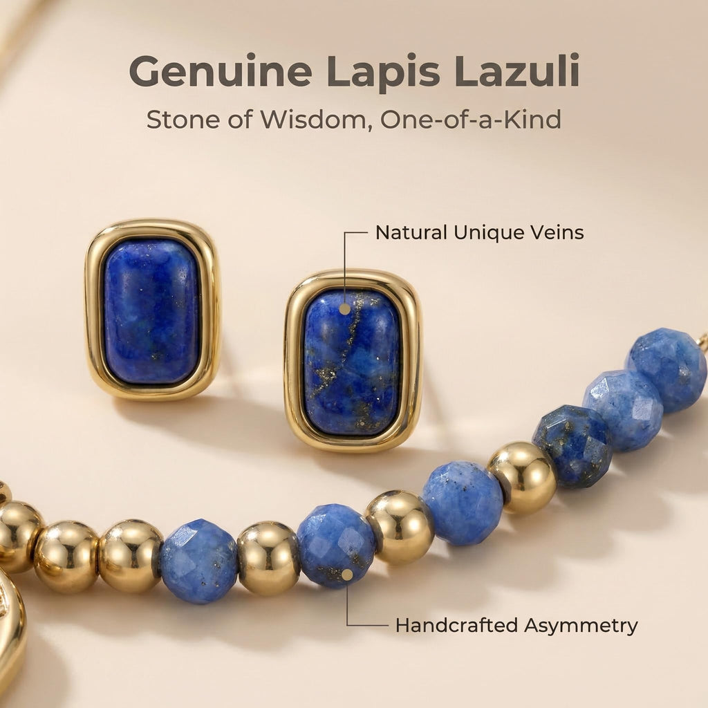 Natural Blue Lapis Lazuli Necklace
