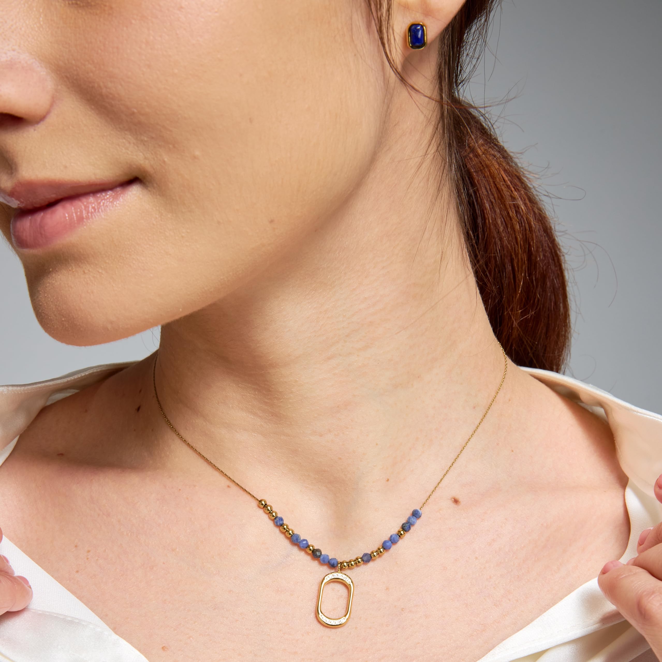 Natural Blue Lapis Lazuli Jewelry Set