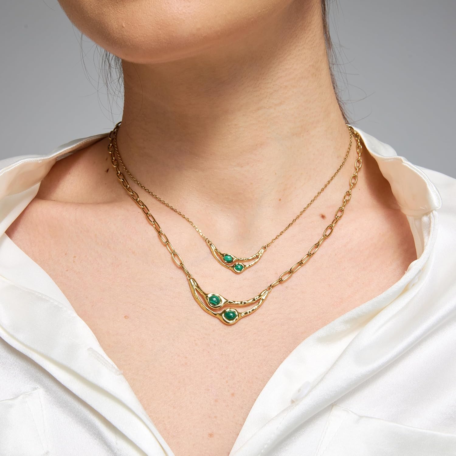 Malachite Layered Necklace