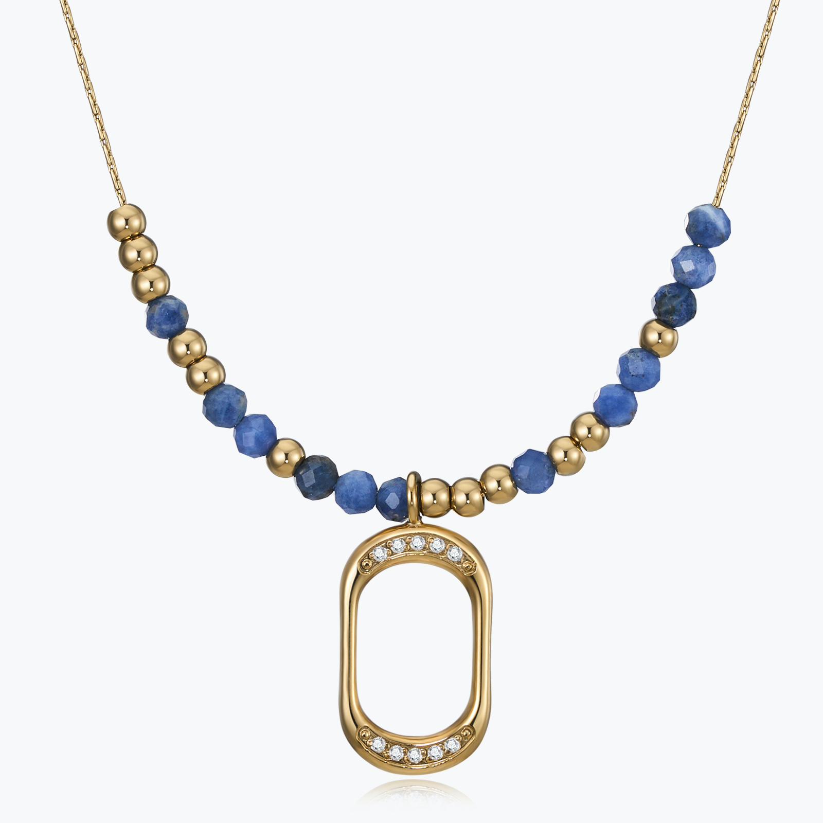 Natural Blue Lapis Lazuli Jewelry Set